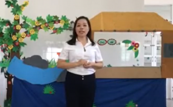 Tiết kể chuyện Tích chu của cô Hoàng Xoan lớp chồi 2